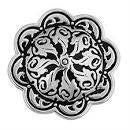 Jeremiah Watt 1 1/2" Floral Concho W/Loop